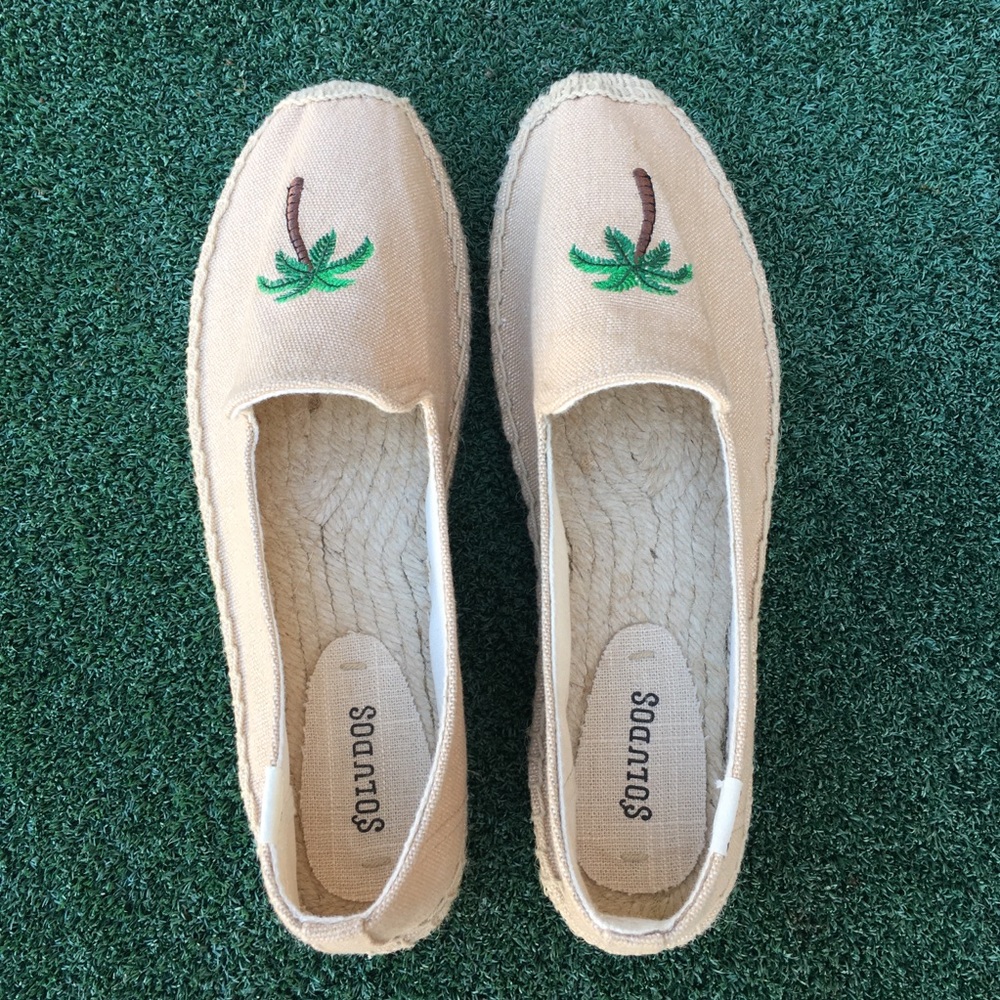 NWT Soludos Palm Tree Smoking Slipper 10 - Picture 8 of 8
